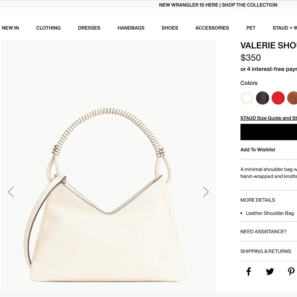 Staud Valerie Shoulder Bag